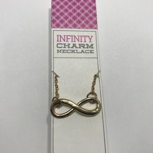 Infinity charm necklace